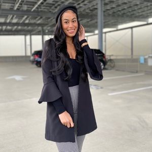 H&M Vintage flounce sleeve blazer